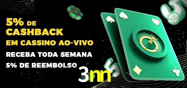 Promoções do cassino ao Vivo 3nn